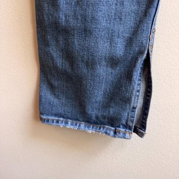 Abercrombie & Fitch Size 29 / 8R Blue The Skinny High Rise Jeans with Ankle Slit - Picture 5 of 7